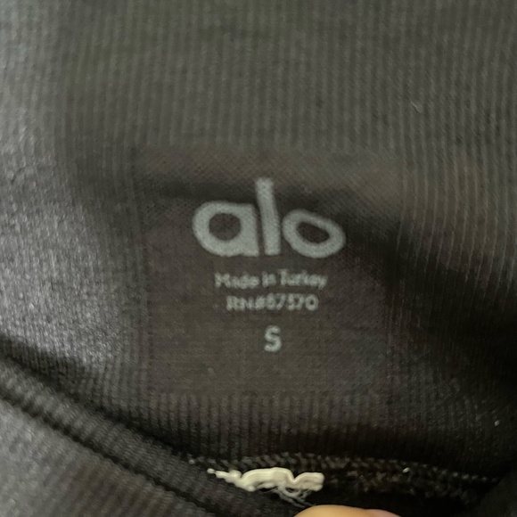 Alo High Waist Cropped Cut-out Leggings Black Size Small - Picture 5 of 5